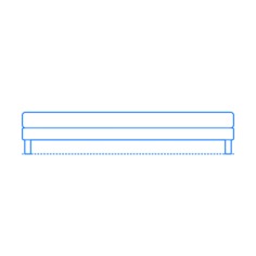 Furniture Benches Portion Bench 3 Seat Silhouette Cutting Svg Files, Free Vectors File